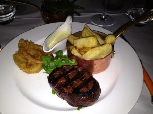 Fillet steak at Marco Pierre Whites Birmingham