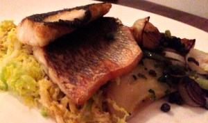Sea Bass at Purnell's Bistro Birmingham