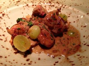 Chicken Liver, Grape, and Almond at Fiesta Del Asado
