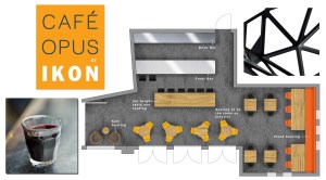 Cafe Opus at Ikon interior render by Suzanne Barnes Design Partnership
