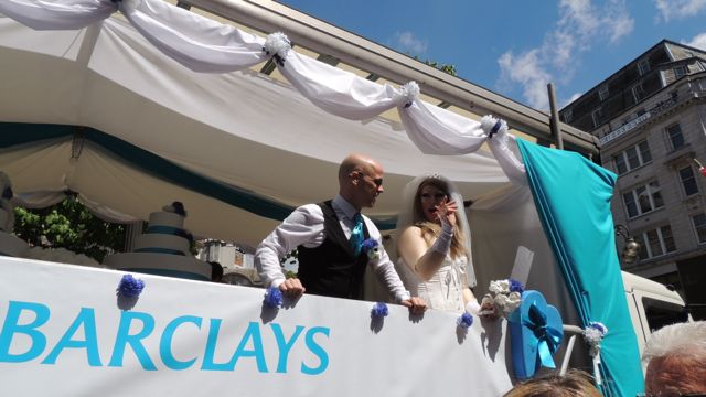 Barclays Float Birmingham Pride 2013