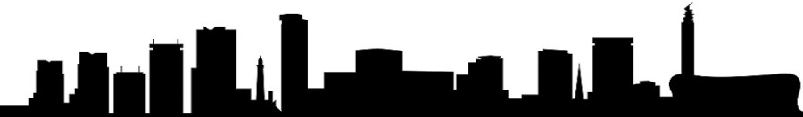 Out In Brum Word Press Banner Birmingham Skyline