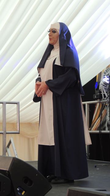 Out In Brum - Pride 2015 - Cabaret Tent - Glitter Lips Nun