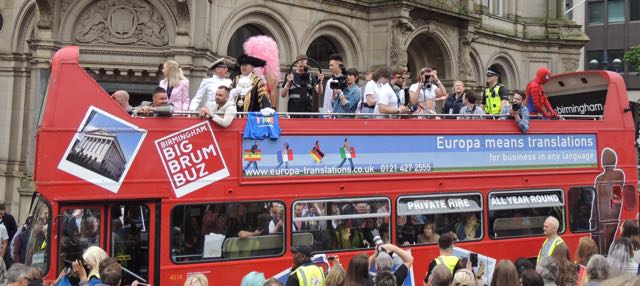 Out In Brum - Pride 2015 - Parade - Big Brum Buz