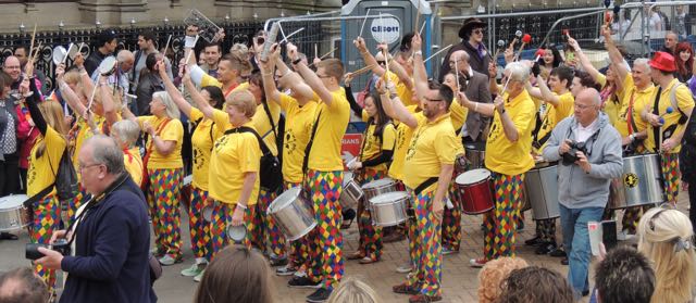 Out In Brum - Pride 2015 - Parade - Someone At The Door Samba Band