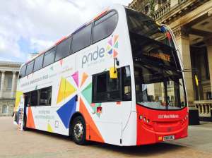 Out In Brum - Pride 2016 National Express Bus - Photo Courtesy of Clive Reeves PR - 02