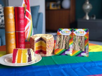 Out In Brum - M&amp;S Pride Rainbow Cake and LGBT Sandwiches