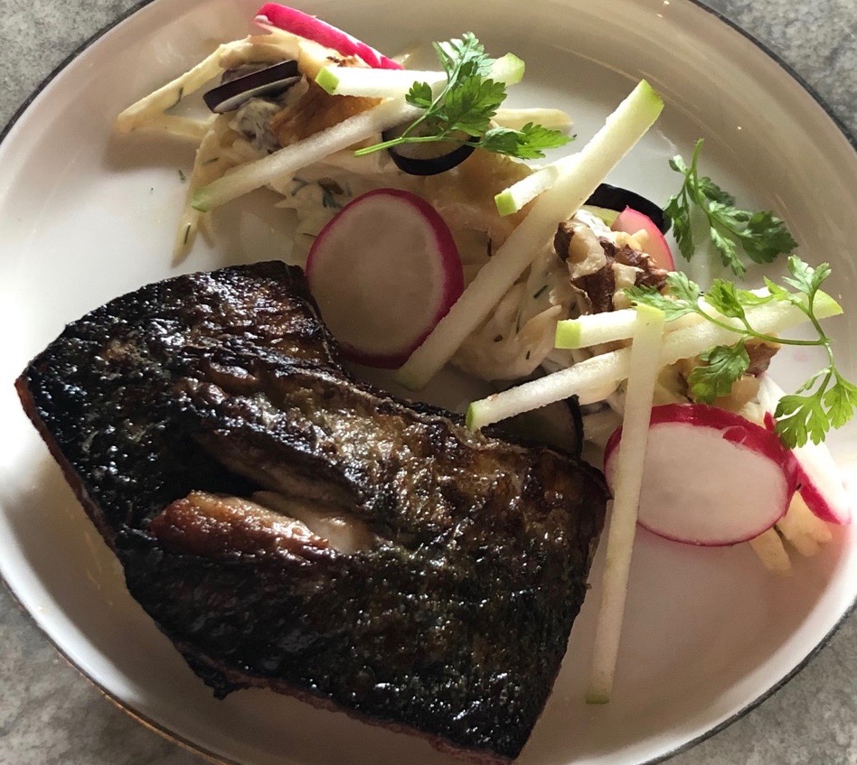 Out In Brum - The Bracebridge - Waldorf Salad with Mackerel